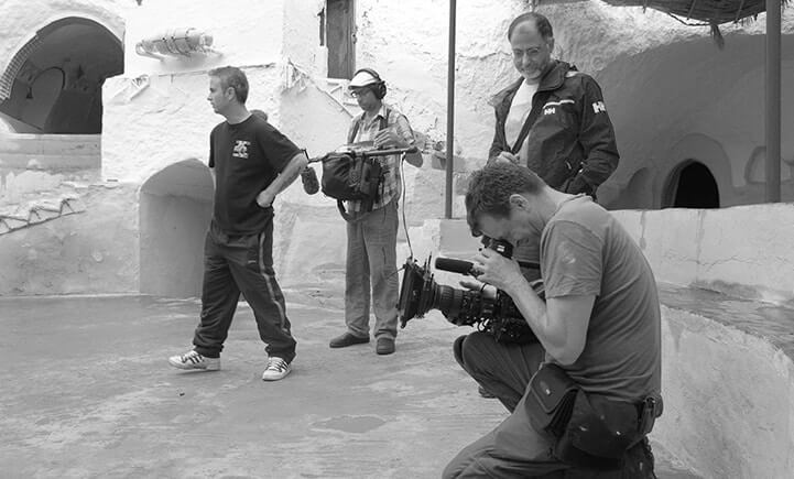Filming in Tunisia