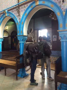 Foreign Film crew filming the Jewish community in Tunisia