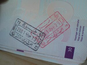 Visa Tunisian passport stamps